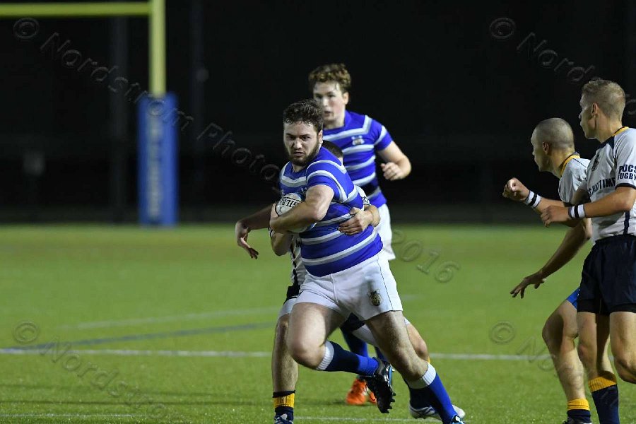 Wheaton Men\'s Rugby vs Mass Maritime.  Photo by Keith Nordstrom